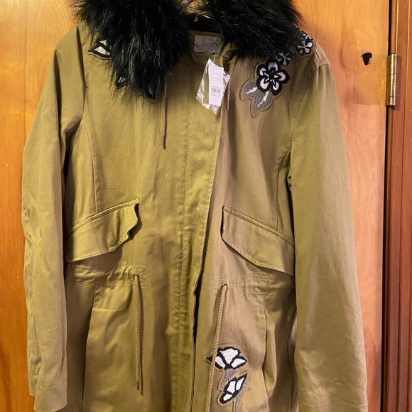 LOFT NWT size small army green jacket - Picture 4 of 6